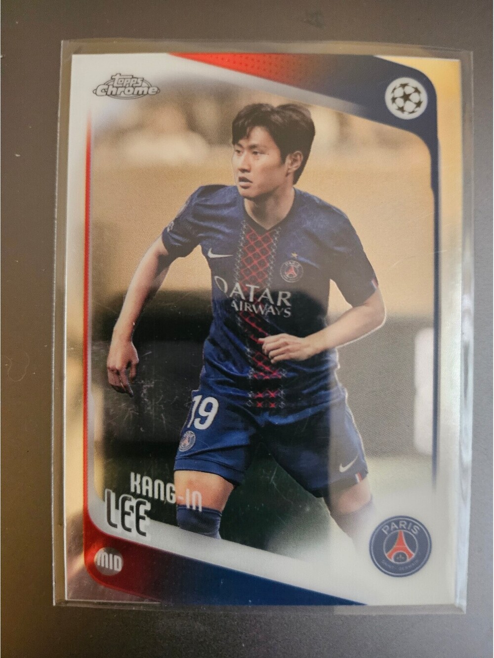 2025-26 Topps Chrome UEFA Club Competitions Kang-in Lee 185 Paris Saint-Germain